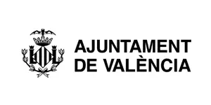 Valencia City Council logo, black on white